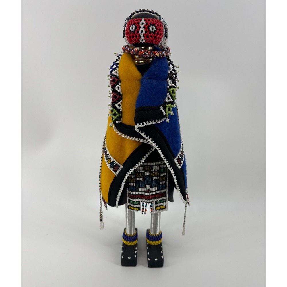 NDEBELE SOUTH AFRICAN LINGA KOBA DOLL HANDCRAFTED CEREMONIAL INITIATION DOLL 18"